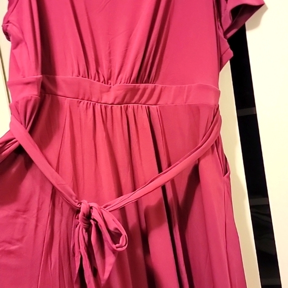 Mini Studi Knit Surplice Dress - with POCKETS! Boysenberry 3x Torrid - Picture 3 of 5